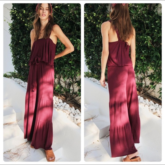 NEW FREE PEOPLE Porter Set Knit Pant & Crop Top XS - Picture 14 of 16